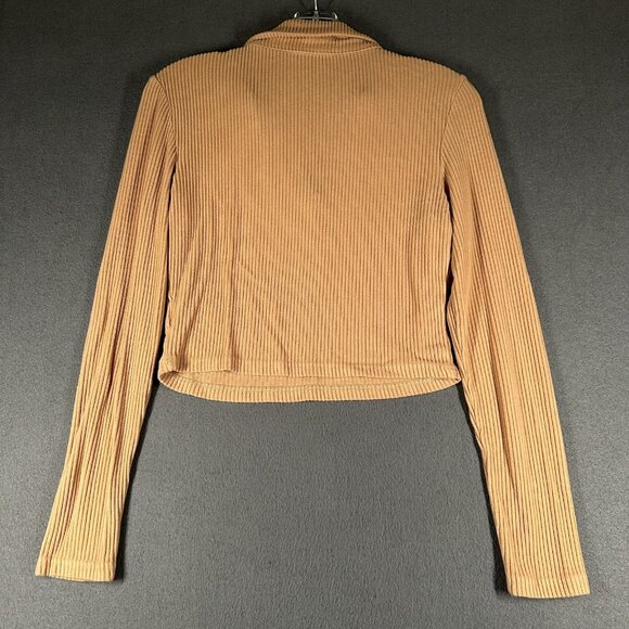 Altar'd State Sweater Womens Medium Ribbed Long Sleeve Collared Pullover Top - Picture 7 of 8